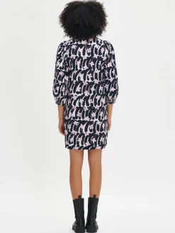 HOYA lyhyt kangasmekko - tummansininen