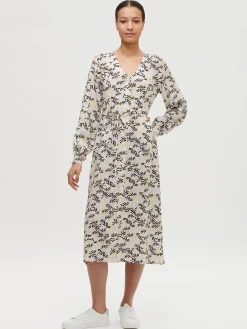 HUISKAT pitkä kangasmekko - monivärinen