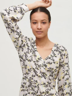 HUISKAT pitkä kangasmekko - monivärinen