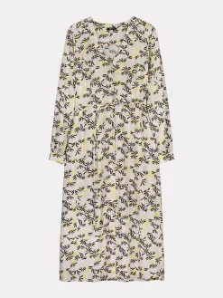 HUISKAT pitkä kangasmekko - monivärinen