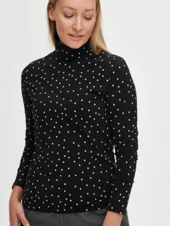 INES poolo - mustavalkoinen