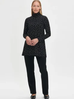 INES poolotunika - mustavalkoinen