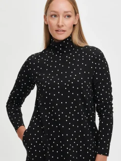 INES poolotunika - mustavalkoinen