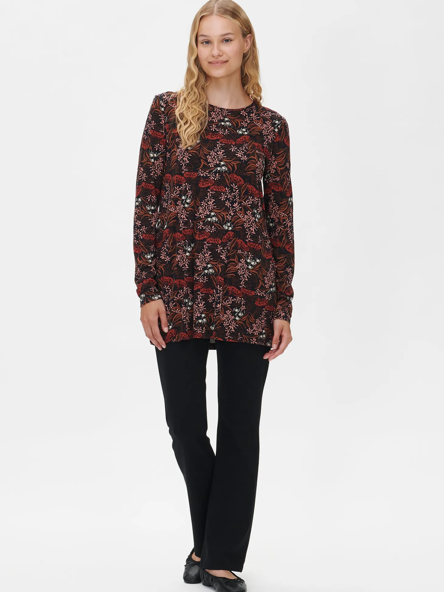 JALAVA tunika - punaruskea