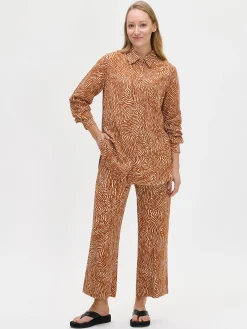 JÄLKI culottes-housut - ruskea