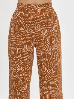 JÄLKI culottes-housut - ruskea