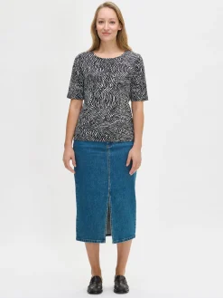 JÄLKI t-paita - mustavalkoinen