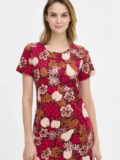 JUHLA lyhyt lyhythihainen yöpaita - ruskea