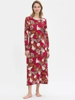 JUHLA pitkä yöpaita - ruskea