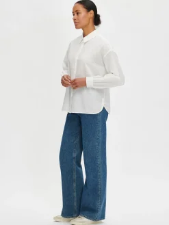 JUSTIINSA paitapusero - valkoinen