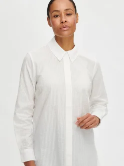 JUSTIINSA paitapusero - valkoinen