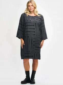 KAIKU lyhyt kangasmekko - harmaa