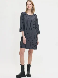 KAIKU lyhyt kangasmekko - harmaa