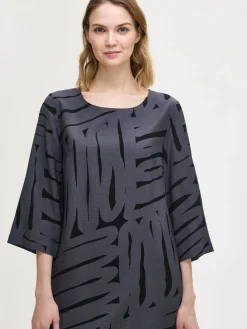 KAIKU lyhyt kangasmekko - harmaa