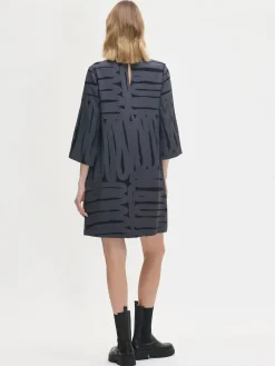 KAIKU lyhyt kangasmekko - harmaa