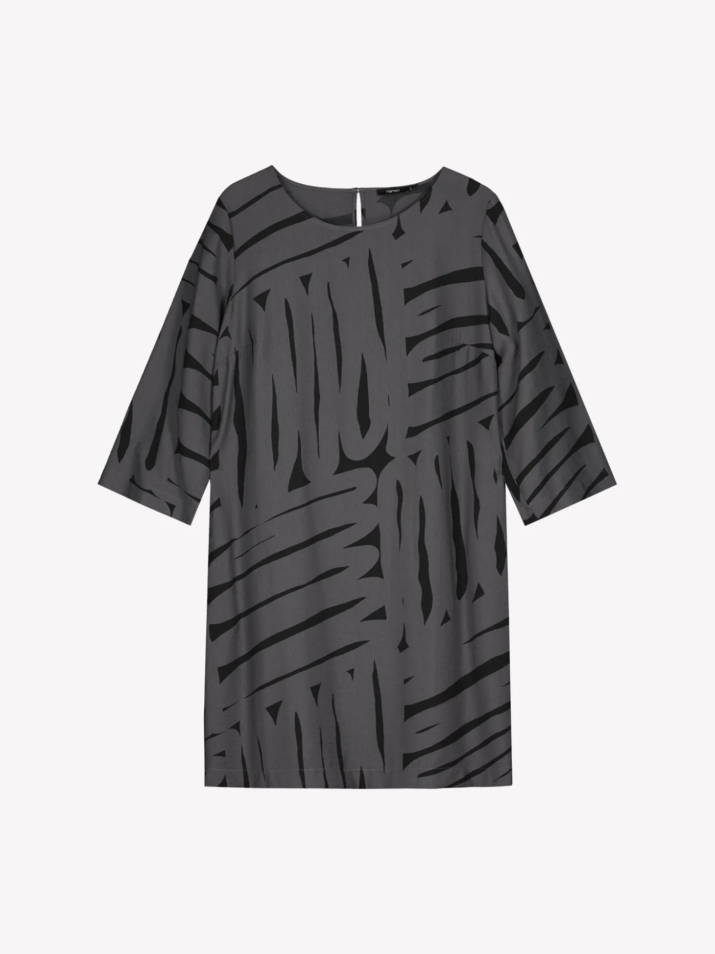 KAIKU lyhyt kangasmekko - harmaa