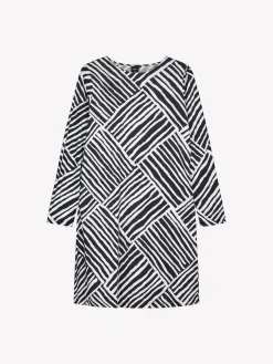 KAISLI pitkähihainen lyhyt yöpaita - musta