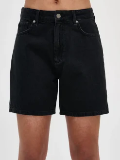 KAMILLA farkkushortsit - tummanharmaa