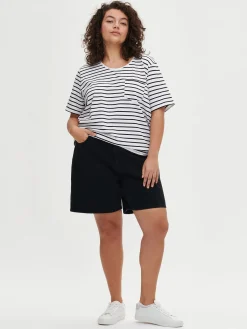 KAMILLA farkkushortsit - tummanharmaa