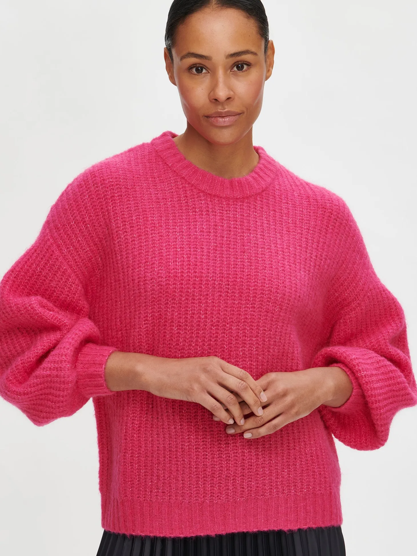 KARAMELLI neulepusero - pinkki