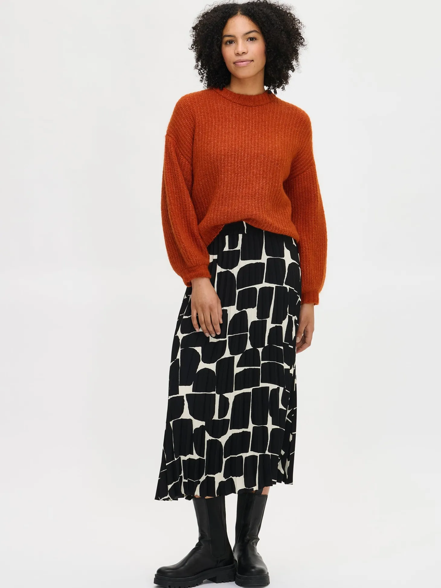 KARAMELLI neulepusero - ruskea