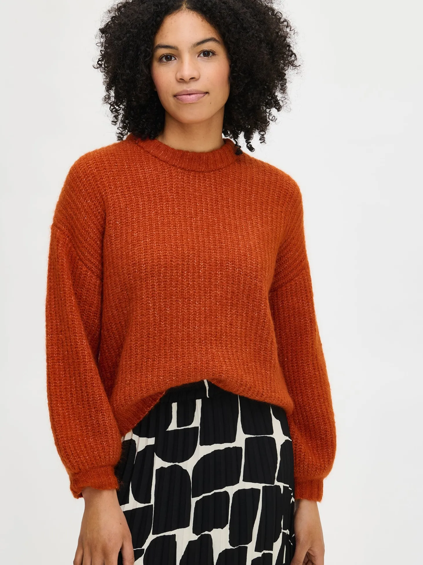 KARAMELLI neulepusero - ruskea