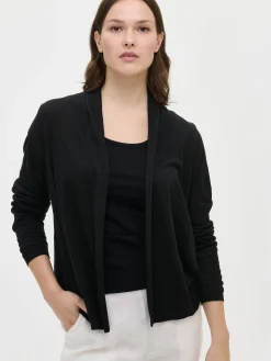 KARINA lyhyt neuletakki - musta