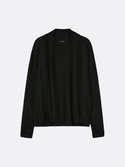 KARINA lyhyt neuletakki - musta