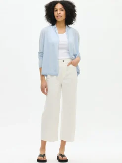 KARINA lyhyt neuletakki - vaaleansininen