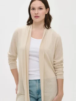 KARINA pitkä neuletakki - beige