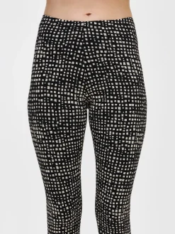 KARMI leggingsit - mustavalkoinen