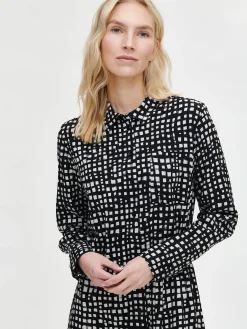 KARMI paitamekko - mustavalkoinen