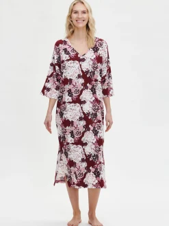 KRANSSI kaftaani - viininpunainen