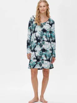 KRANSSI lyhyt yöpaita - tummansininen