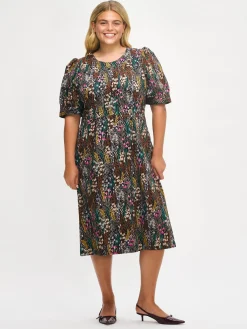 KUUTAMO pitkä kangasmekko - monivärinen