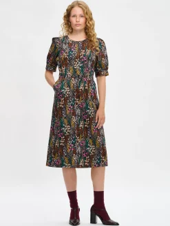 KUUTAMO pitkä kangasmekko - monivärinen