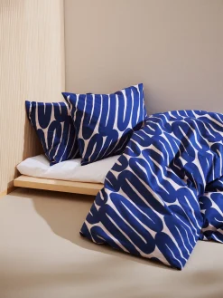 LASKOS pussilakanasetti - tummansininen