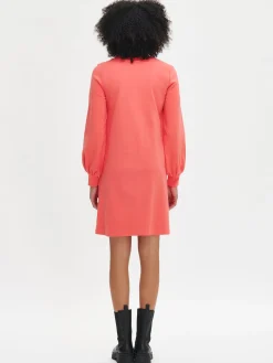 LEIJA pitkähihainen mekko - punainen