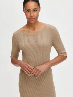 LELA neulemekko - ruskea