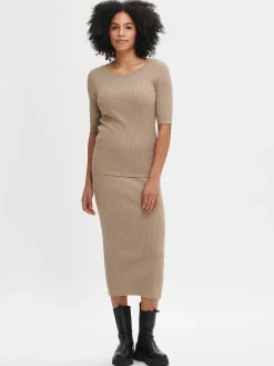 LELA neulepusero - ruskea