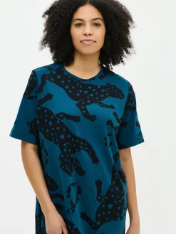 LEONORA pitkä yöpaita - sininen