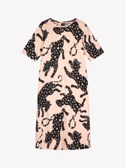 LEONORA pitkä yöpaita - vaaleanpunainen