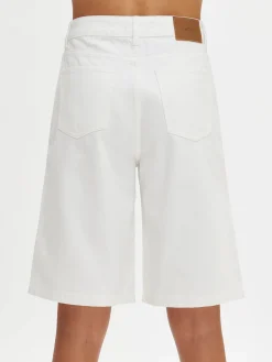 LEVEE farkkushortsit - luonnonvalkoinen
