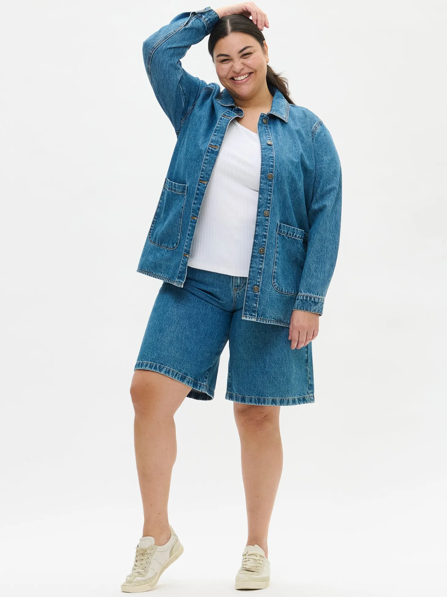 LEVEE farkkushortsit - sininen