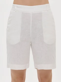 LIINE pellavashortsit - valkoinen