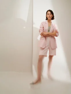 LIINE pellavashortsit - vaaleanpunainen