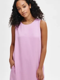 LILA hihaton kangasmekko - vaaleanpunainen