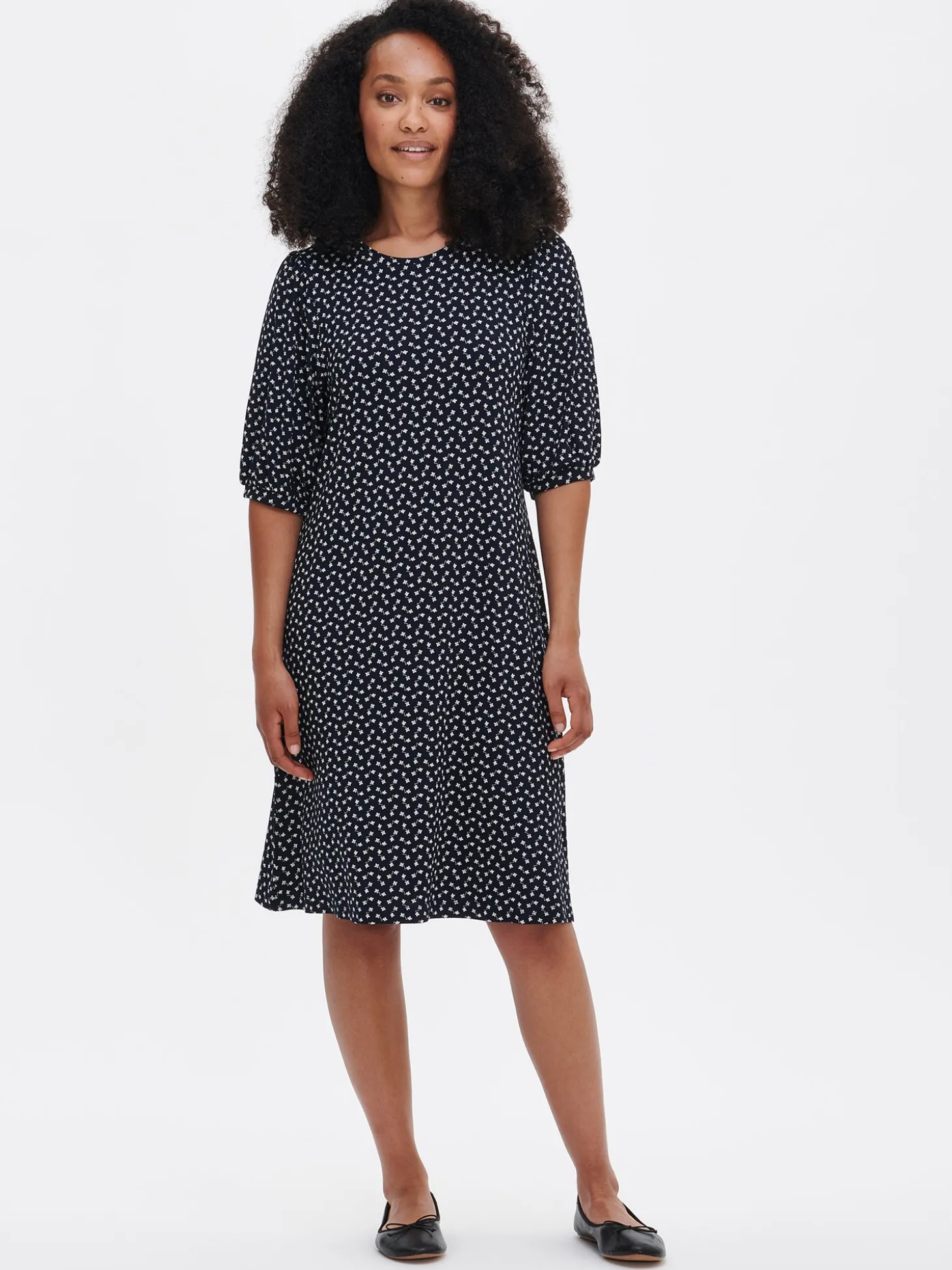 LILIANA lyhyt trikoomekko - tummansininen