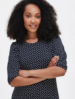 LILIANA lyhyt trikoomekko - tummansininen