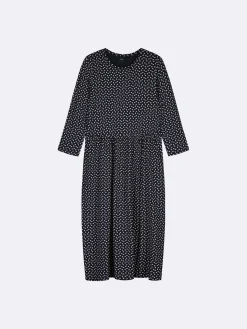 LILIANA pitkä trikoomekko - tummansininen